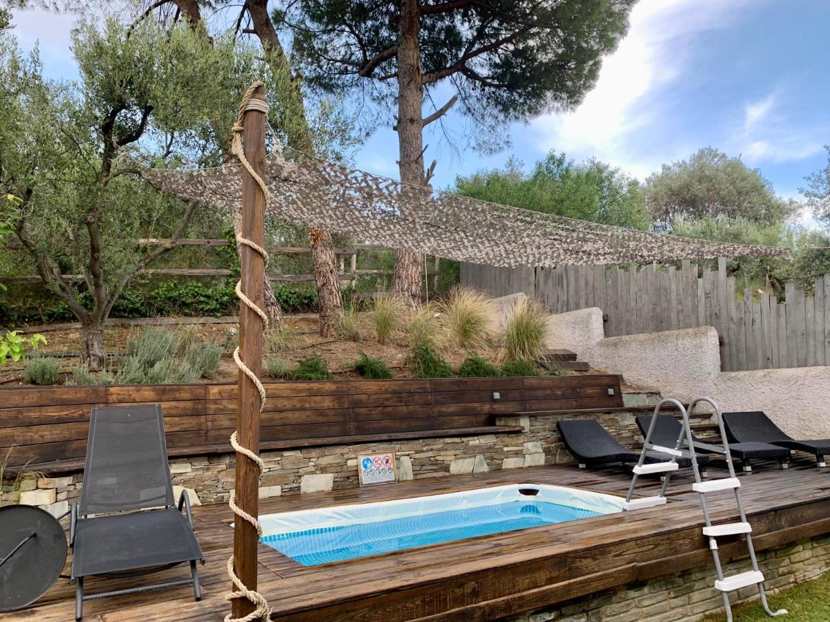 Sea View Villa In Olive Garden Nea Kallikrateia Exterior foto